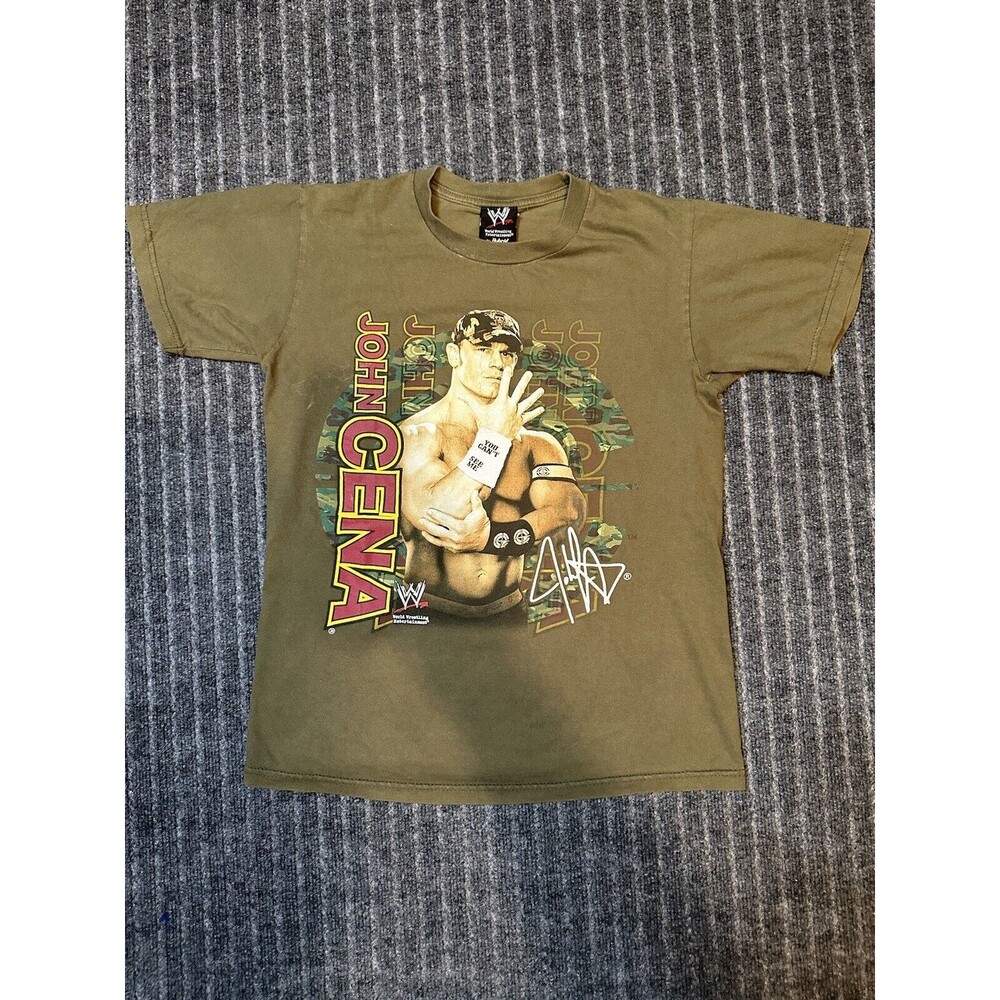 Vintage Wrestling John Cena You Can’t See Me WWE 2007 Hybrid Y2K‎ Rap Tee